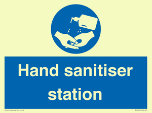 Hand sanitiser station